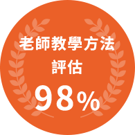 老師教學方法評估 98%