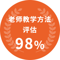 老师教学方法评估 98%