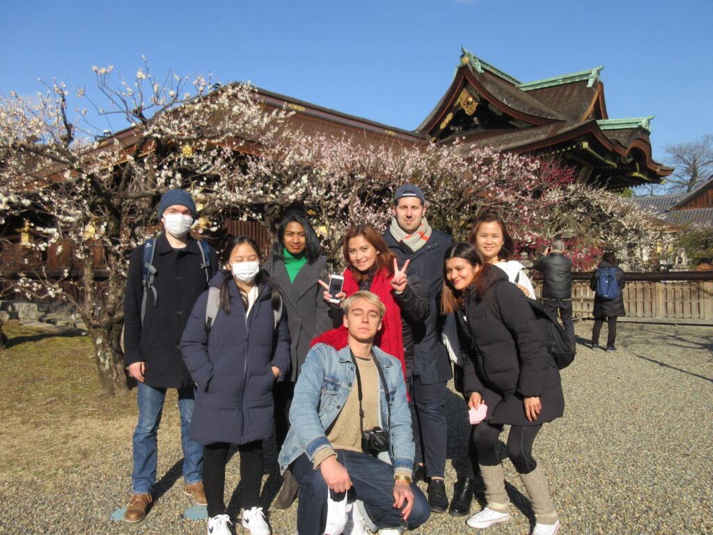 京都民際日本語学校・短期コース・校外学習・北野天満宮